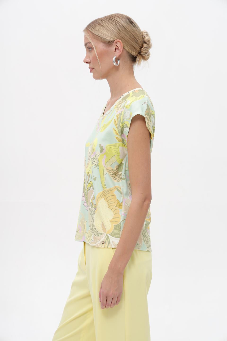 Топ Marc Cain с цветочным принтом