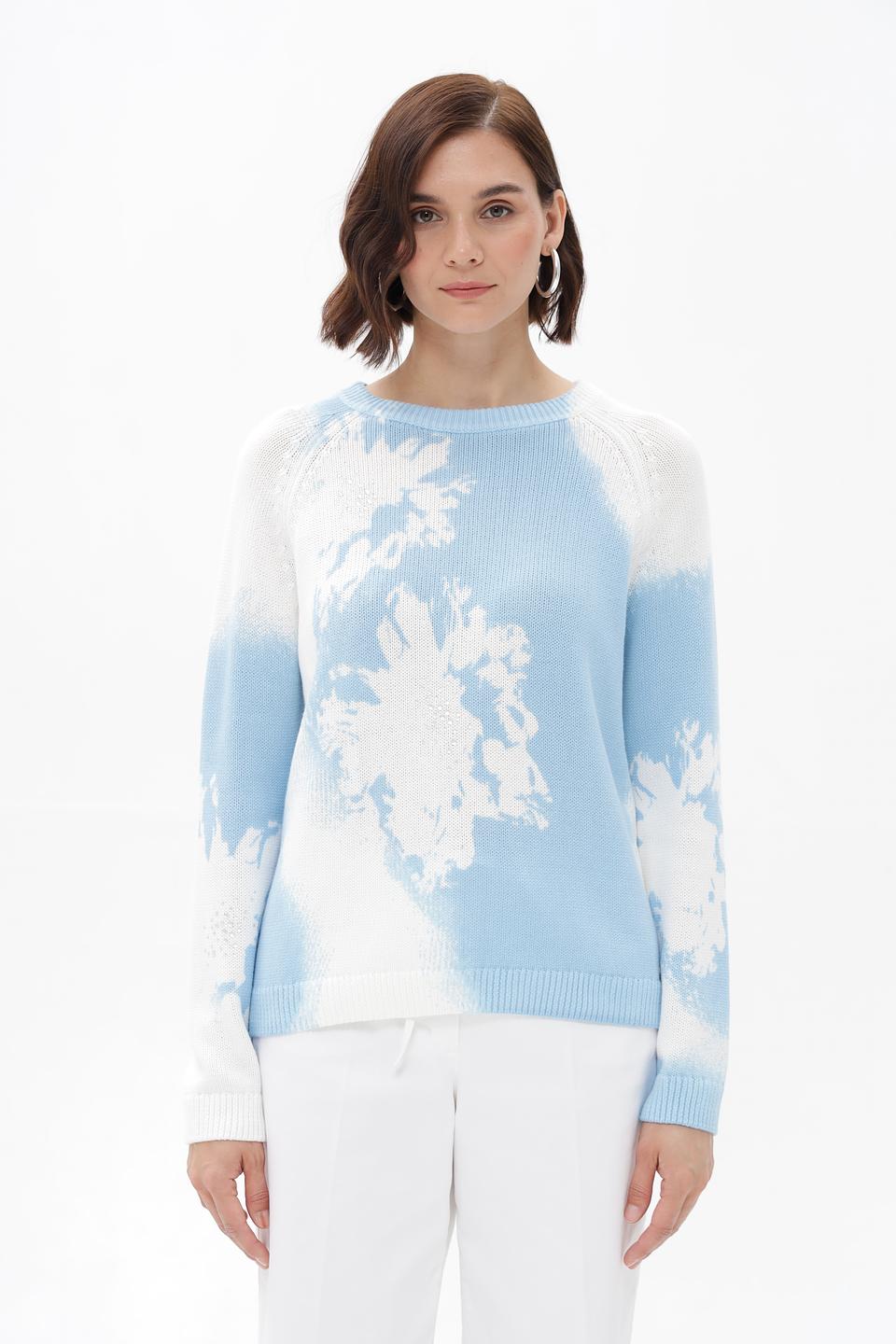Пуловер Monari с цветочным принтом