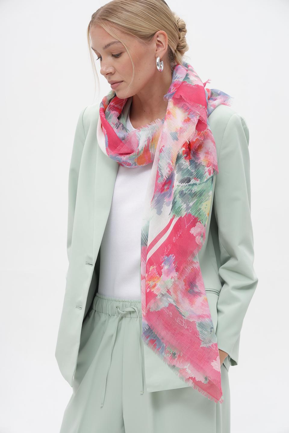 Шарф Oui с цветочным принтом