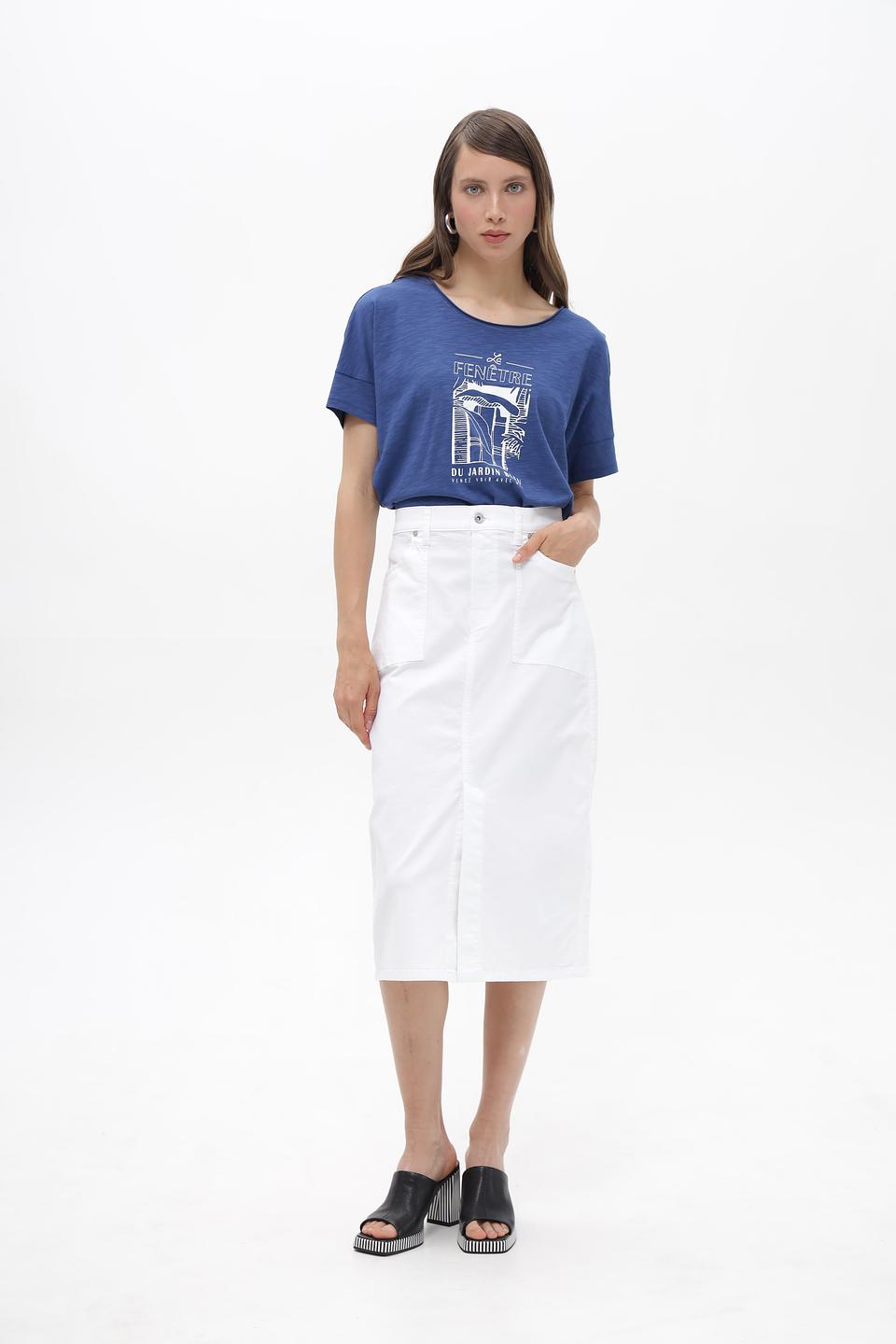 Футболка Lecomte с принтом