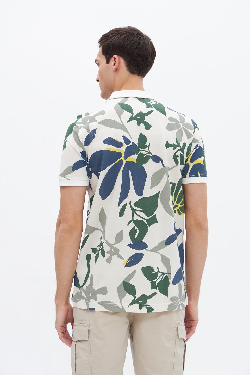 Поло Lerros с цветочным принтом