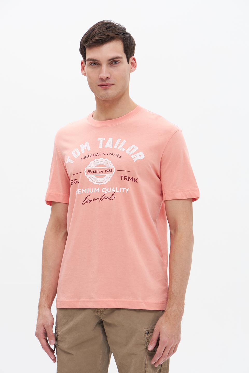 Футболка Tom Tailor персиковая