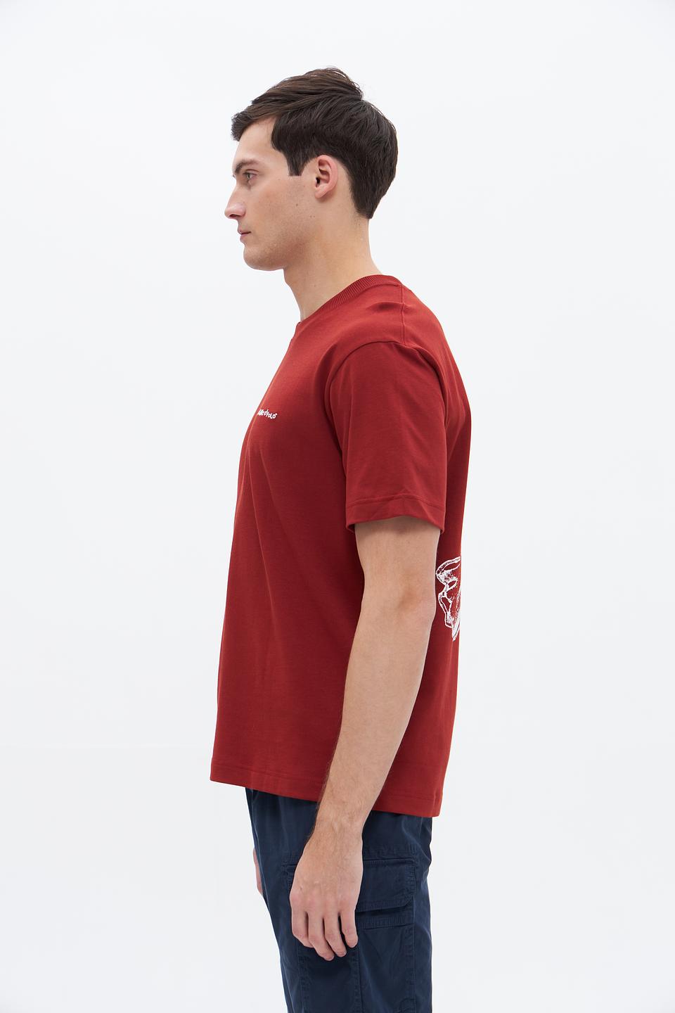 Футболка Marc O Polo бордовая