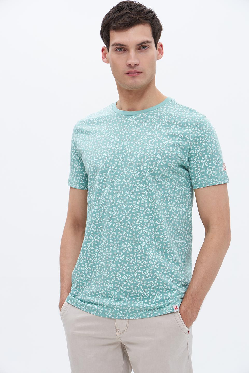 Футболка Time Zone с принтом мятный