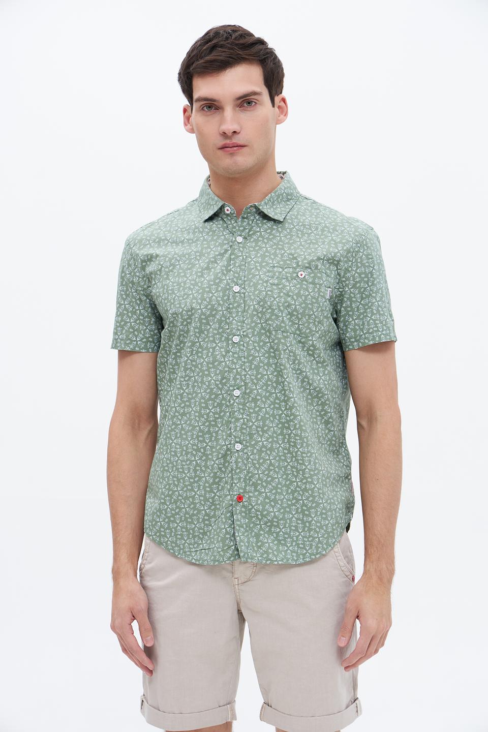 Рубашка кр Time Zone с принтом