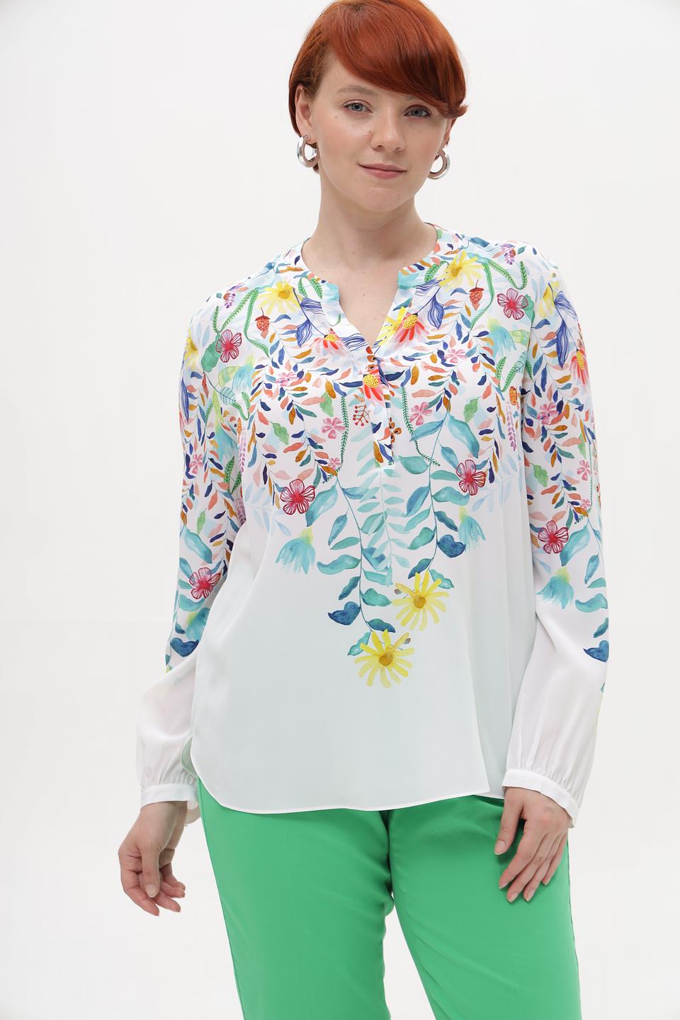 Блузка Herzens Angelegenheit с цветочным принтом