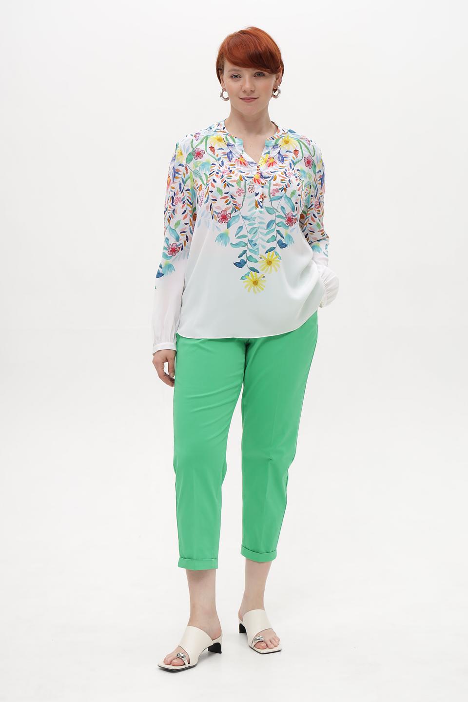 Блузка Herzens Angelegenheit с цветочным принтом