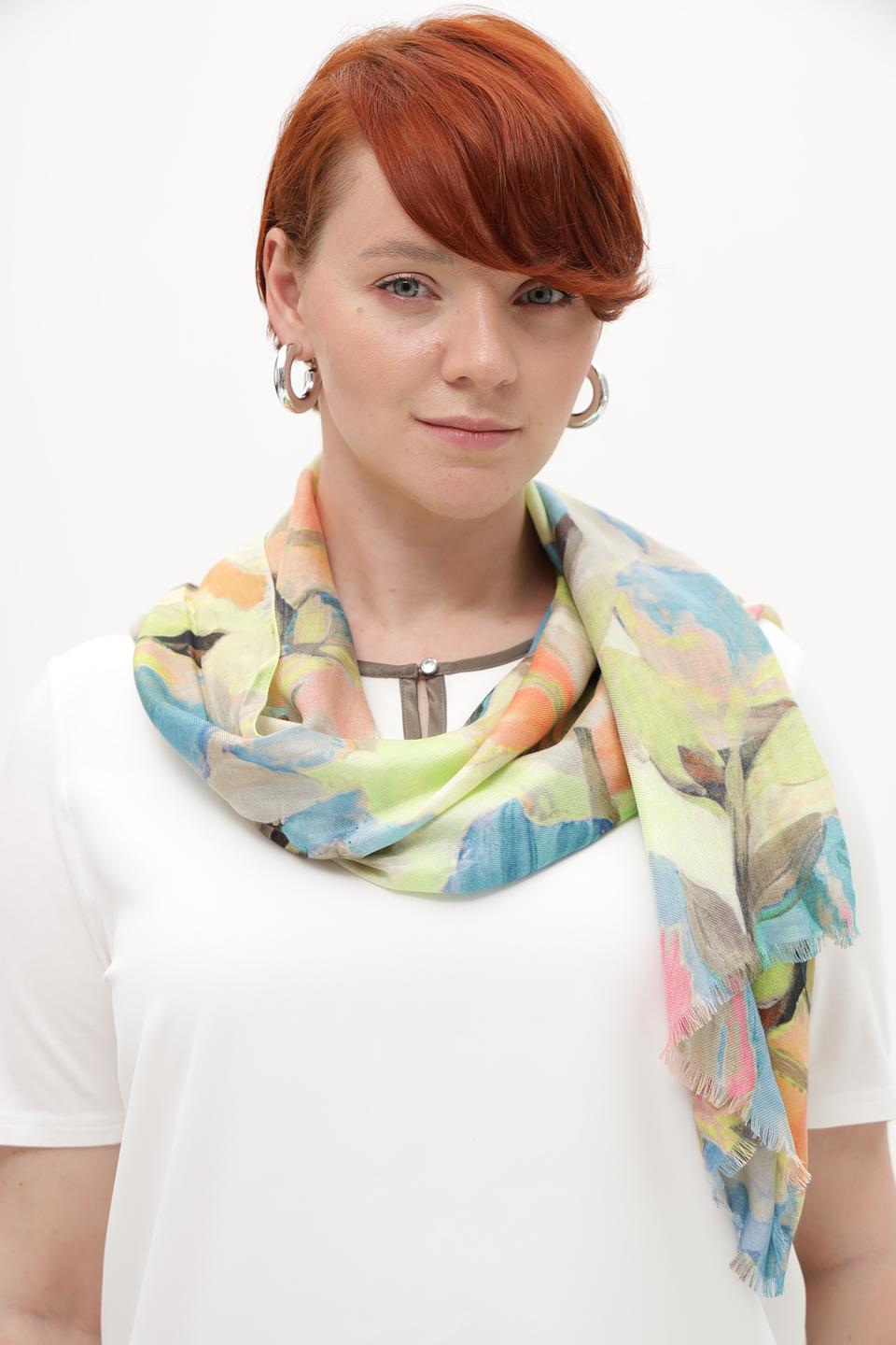 Шарф Fraas с цветочным принтом