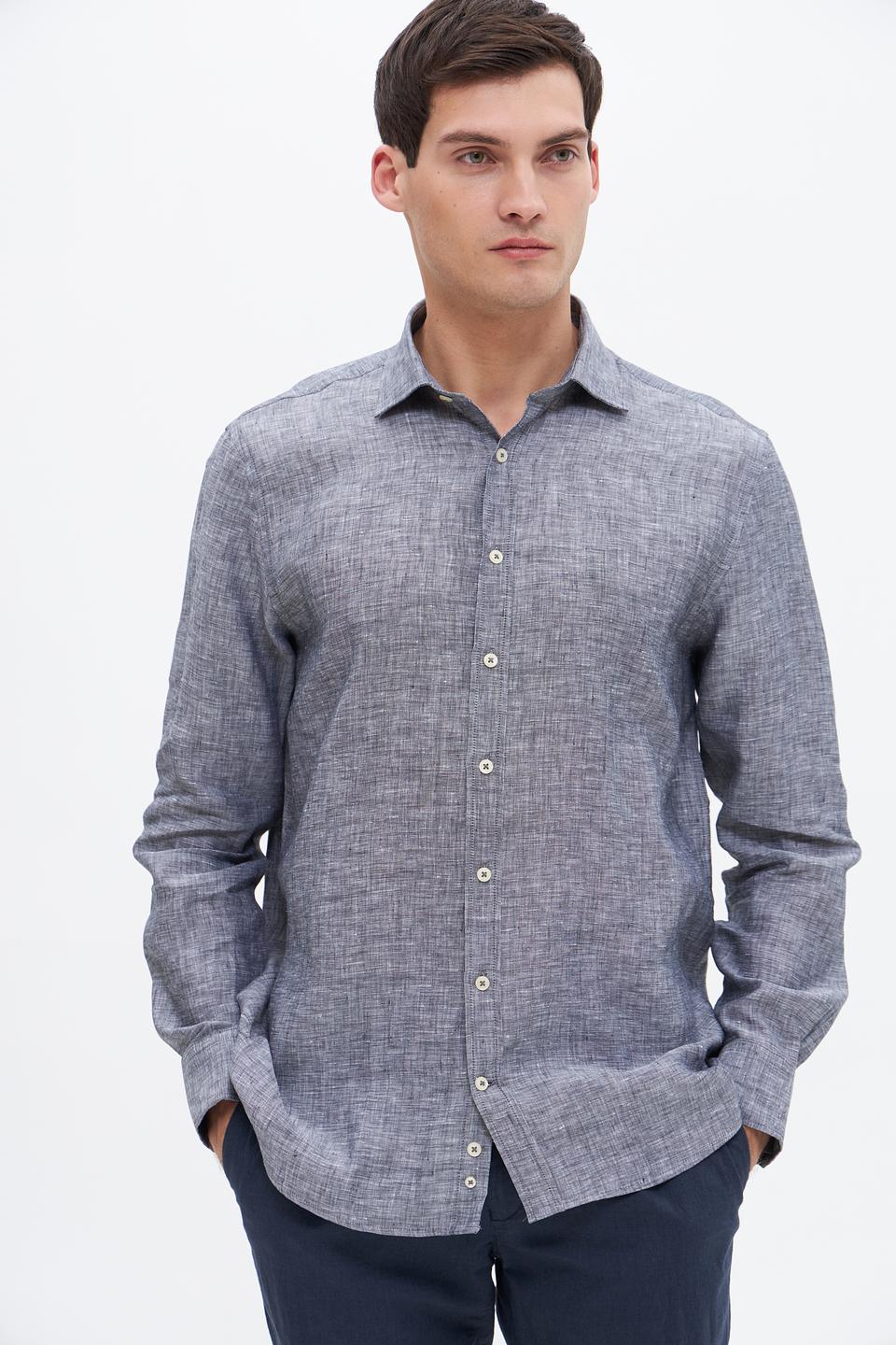 Рубашка Bugatti лен