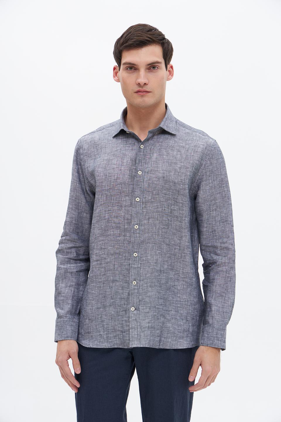 Рубашка Bugatti лен