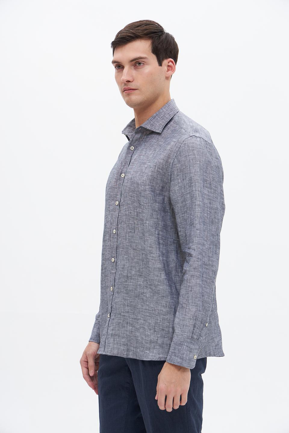 Рубашка Bugatti лен