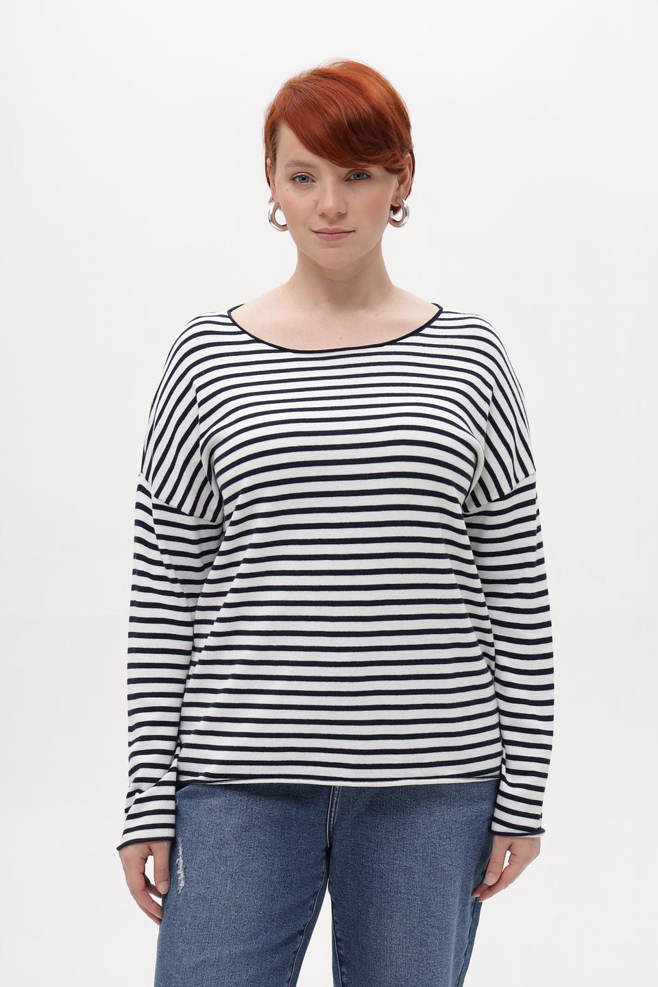 Пуловер Betty and Co в полоску