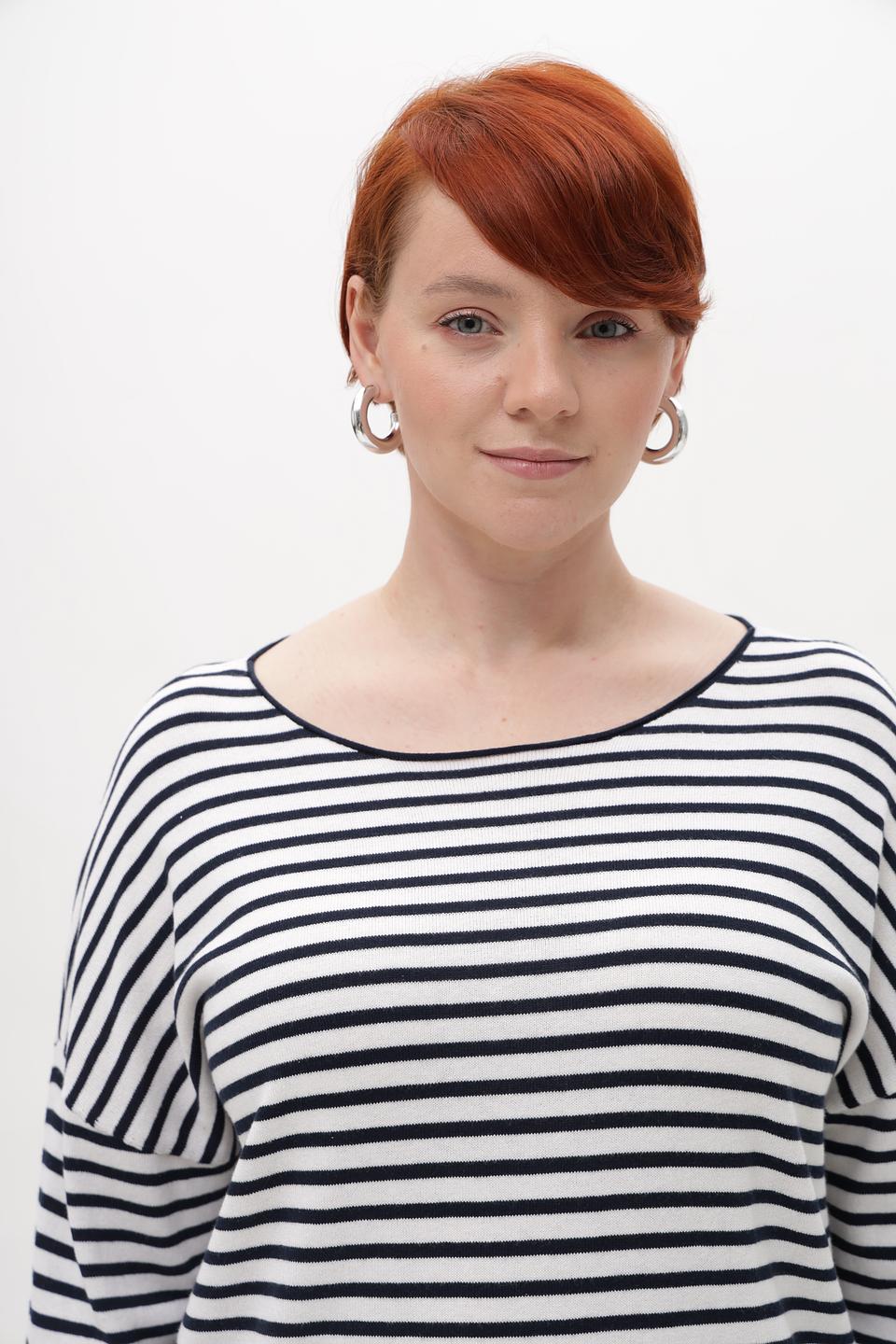 Пуловер Betty and Co в полоску