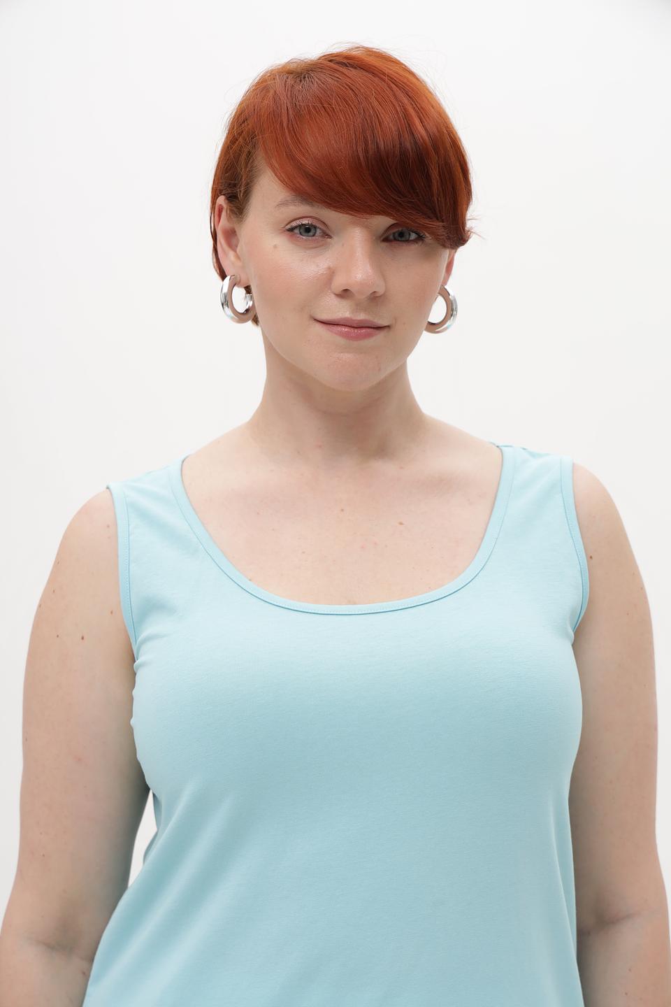Топ Lebek на бретелях мятный