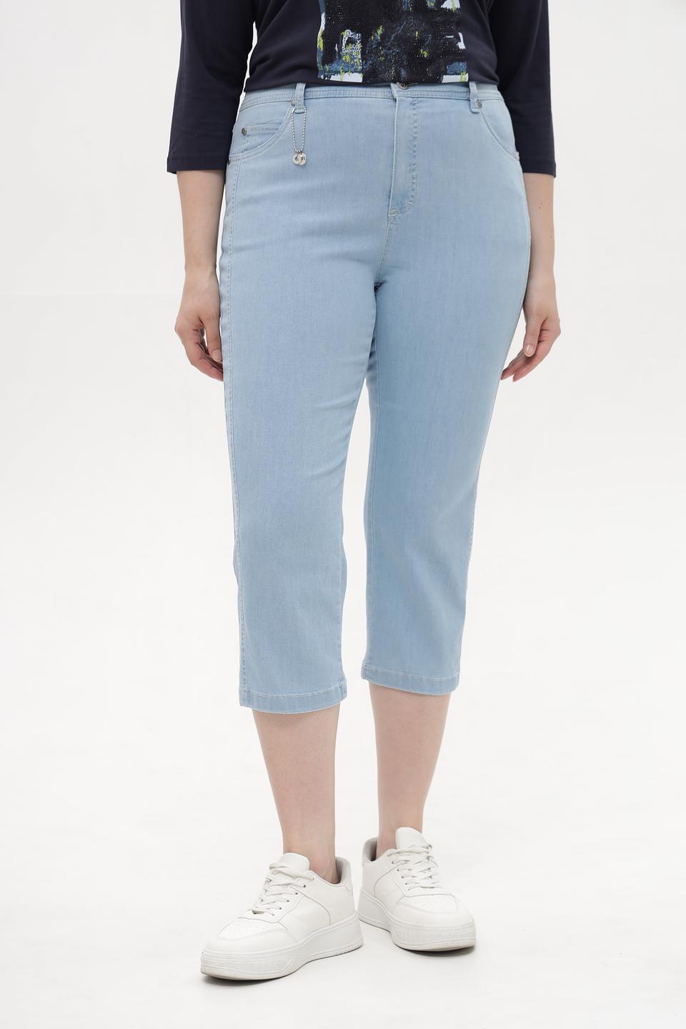 Капри Anna Montana светло-голубые