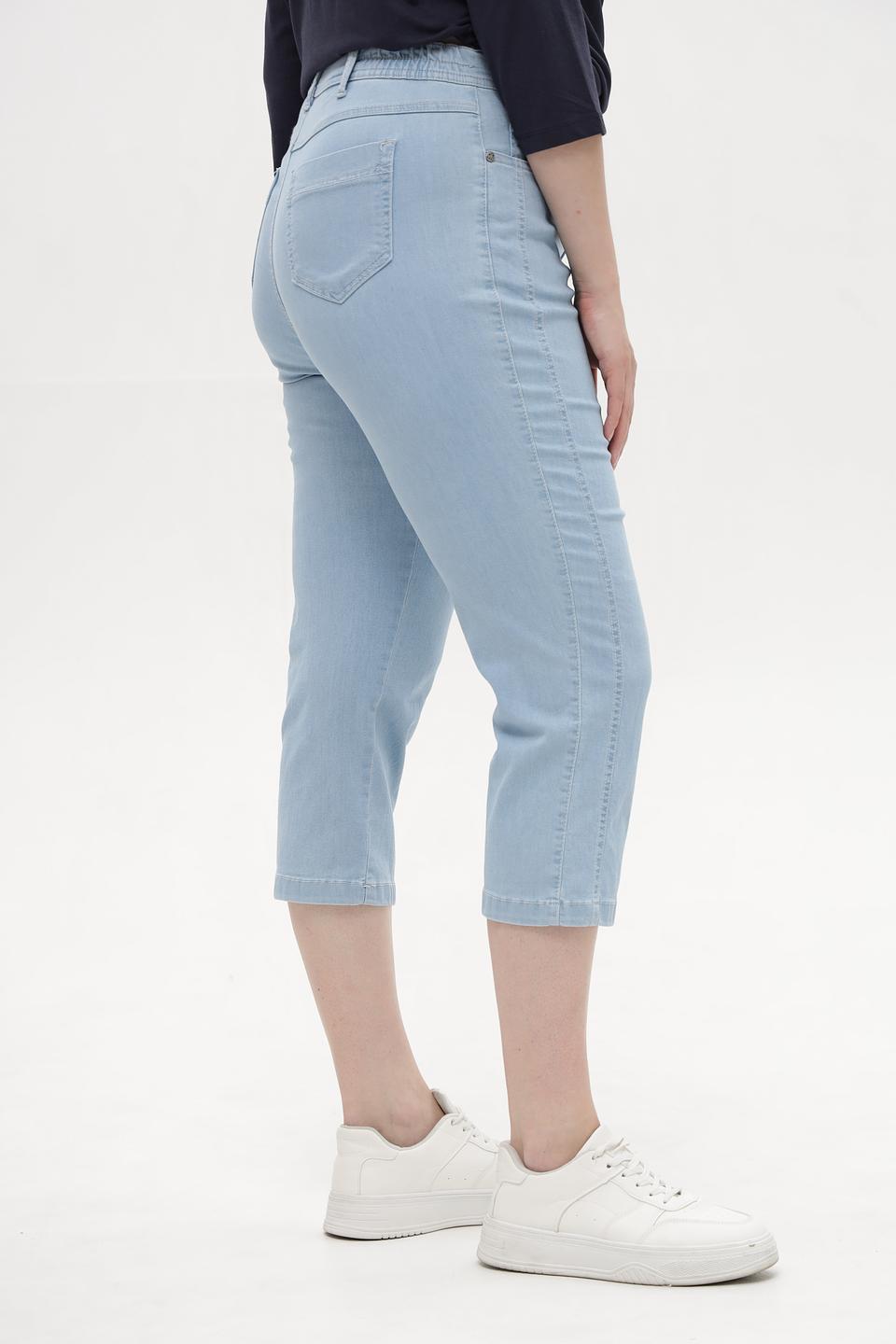 Капри Anna Montana светло-голубые