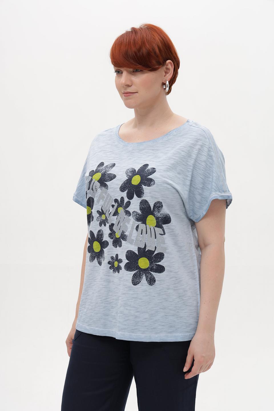 Футболка Via Appia с цветами