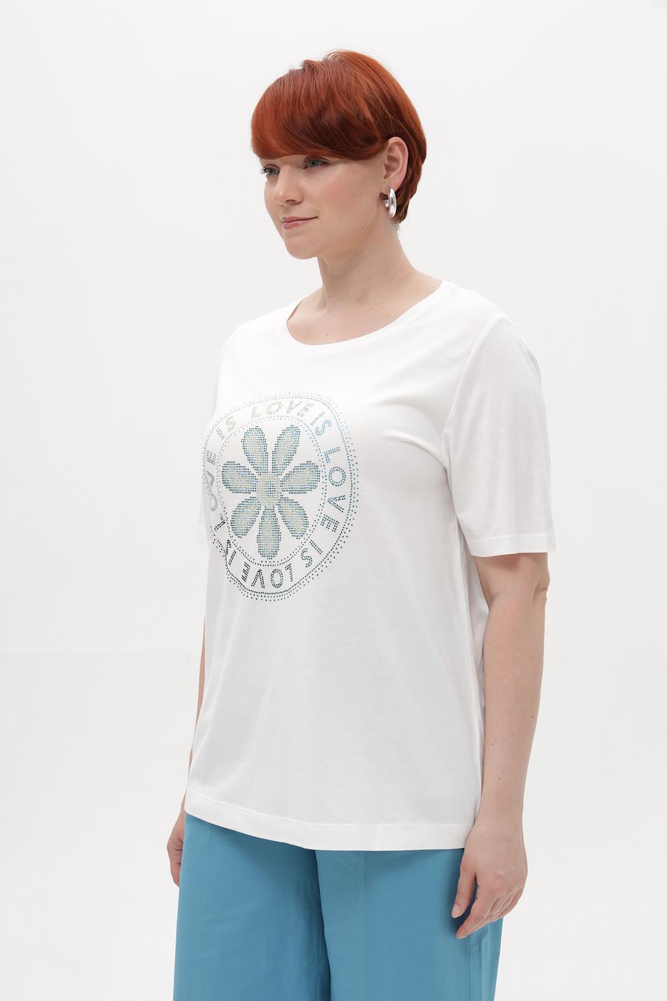 Футболка Via Appia с цветочным принтом