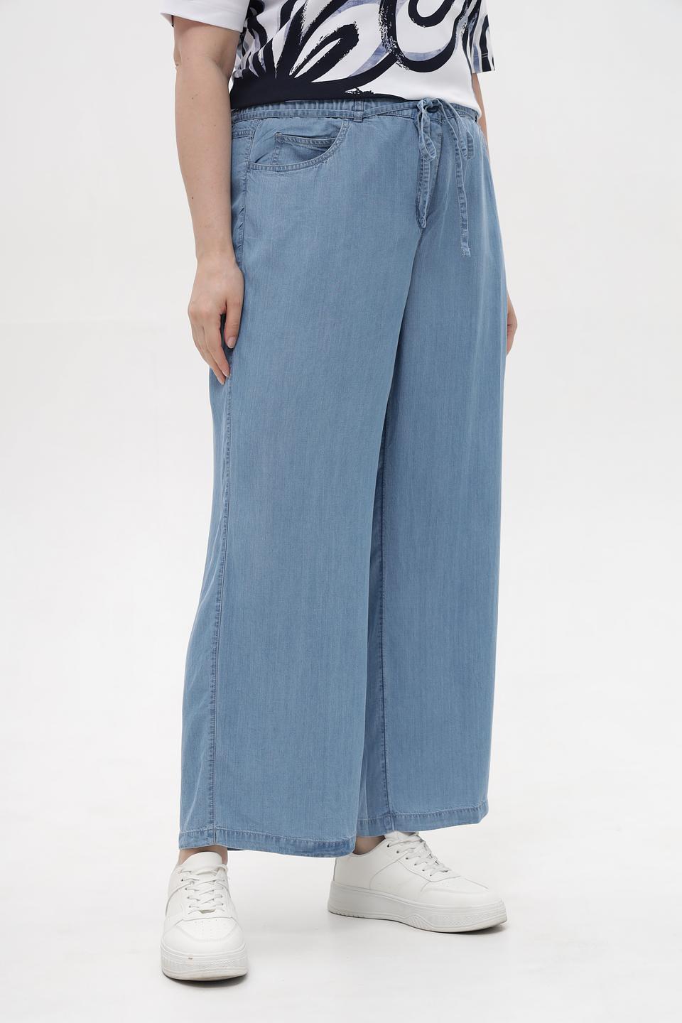 Джинсы Samoon палаццо голубые