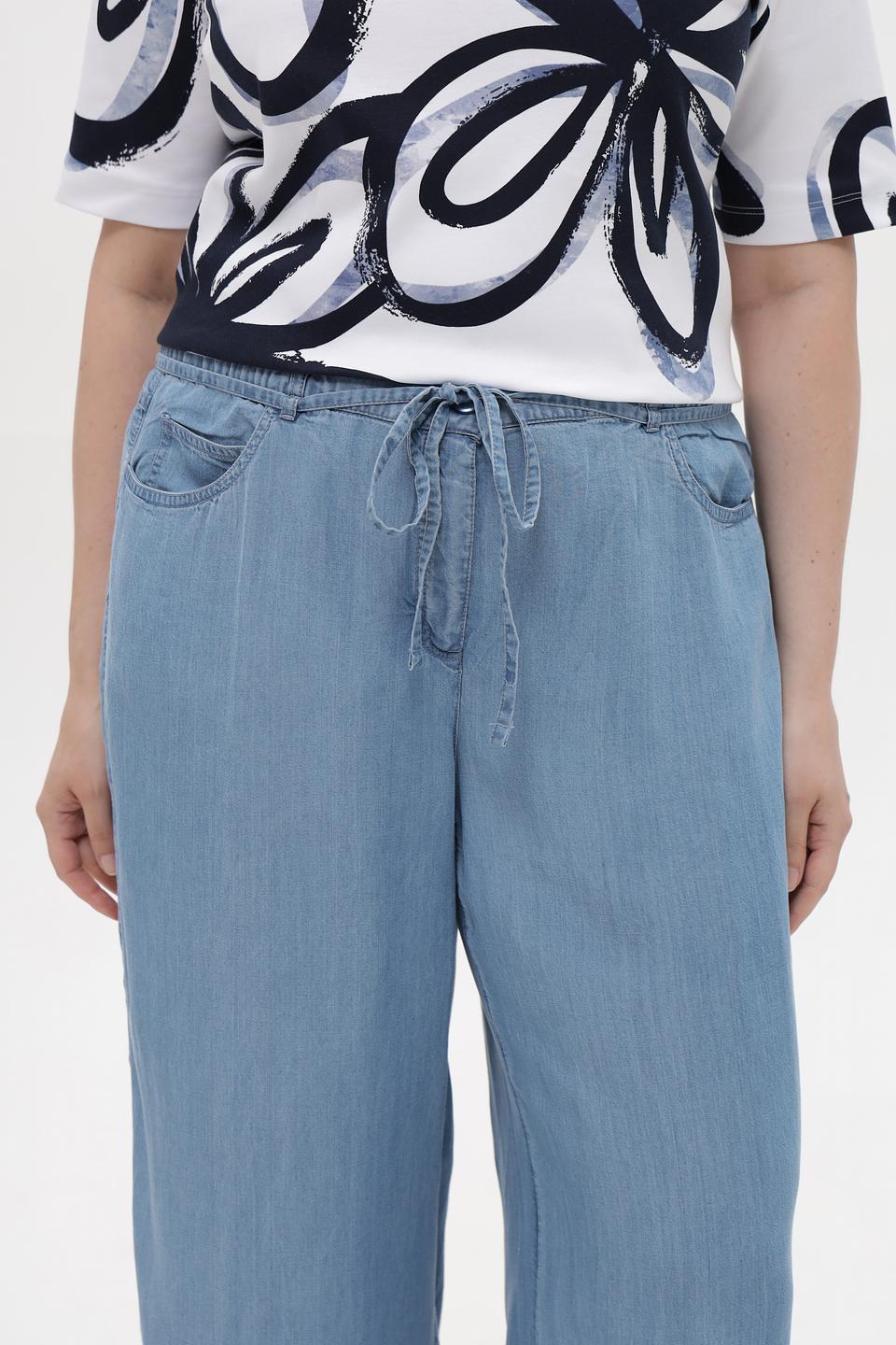 Джинсы Samoon палаццо голубые