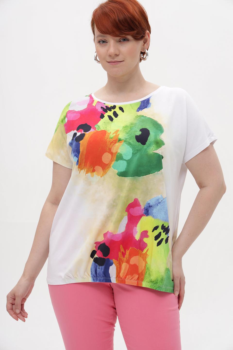 Футболка Samoon с цветочным принтом