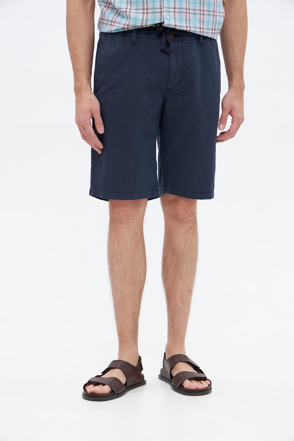 Шорты Hattric темно-синие с поясом