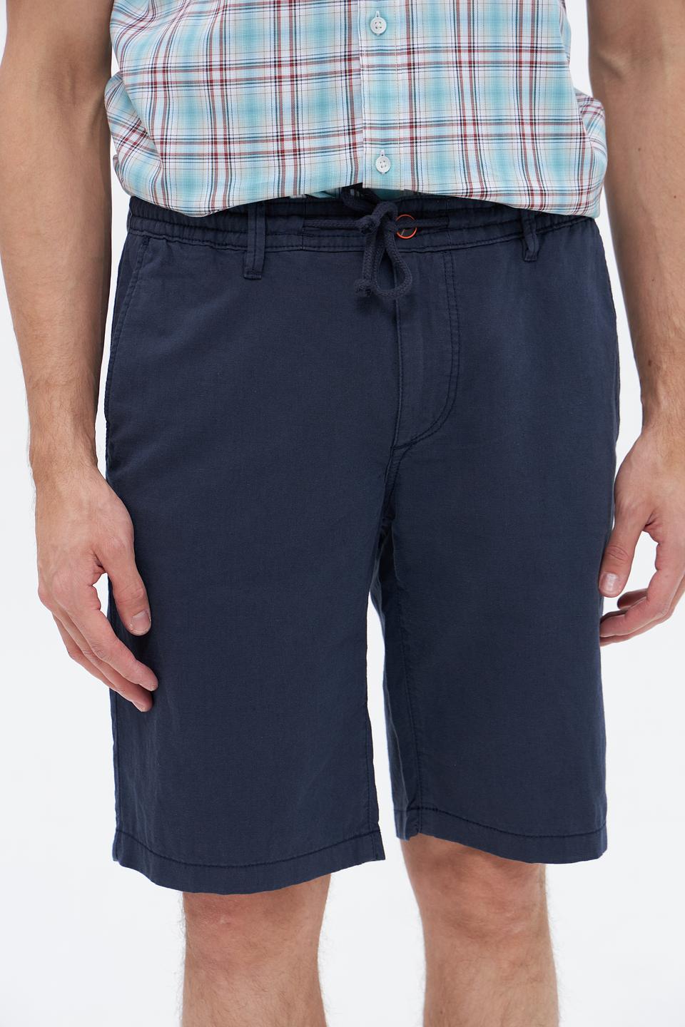 Шорты Hattric темно-синие с поясом