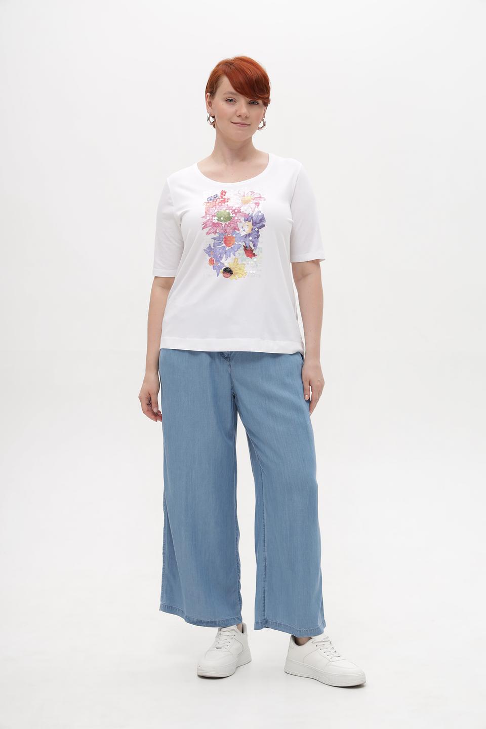 Футболка Samoon с цветочным принтом