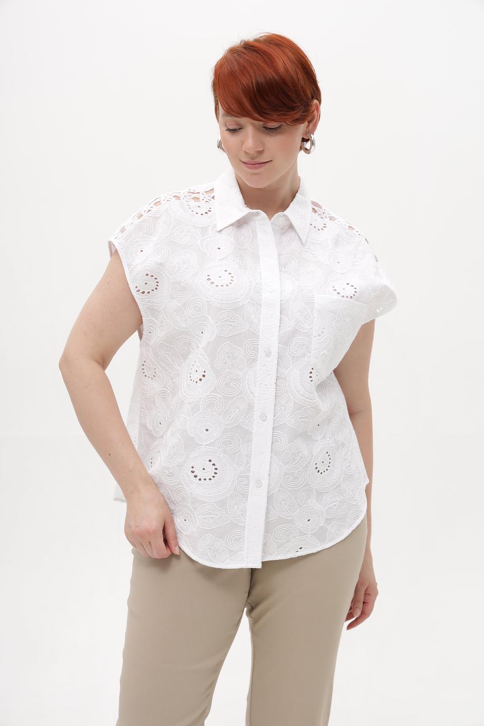 Блузка Marc Aurel с вышивкой