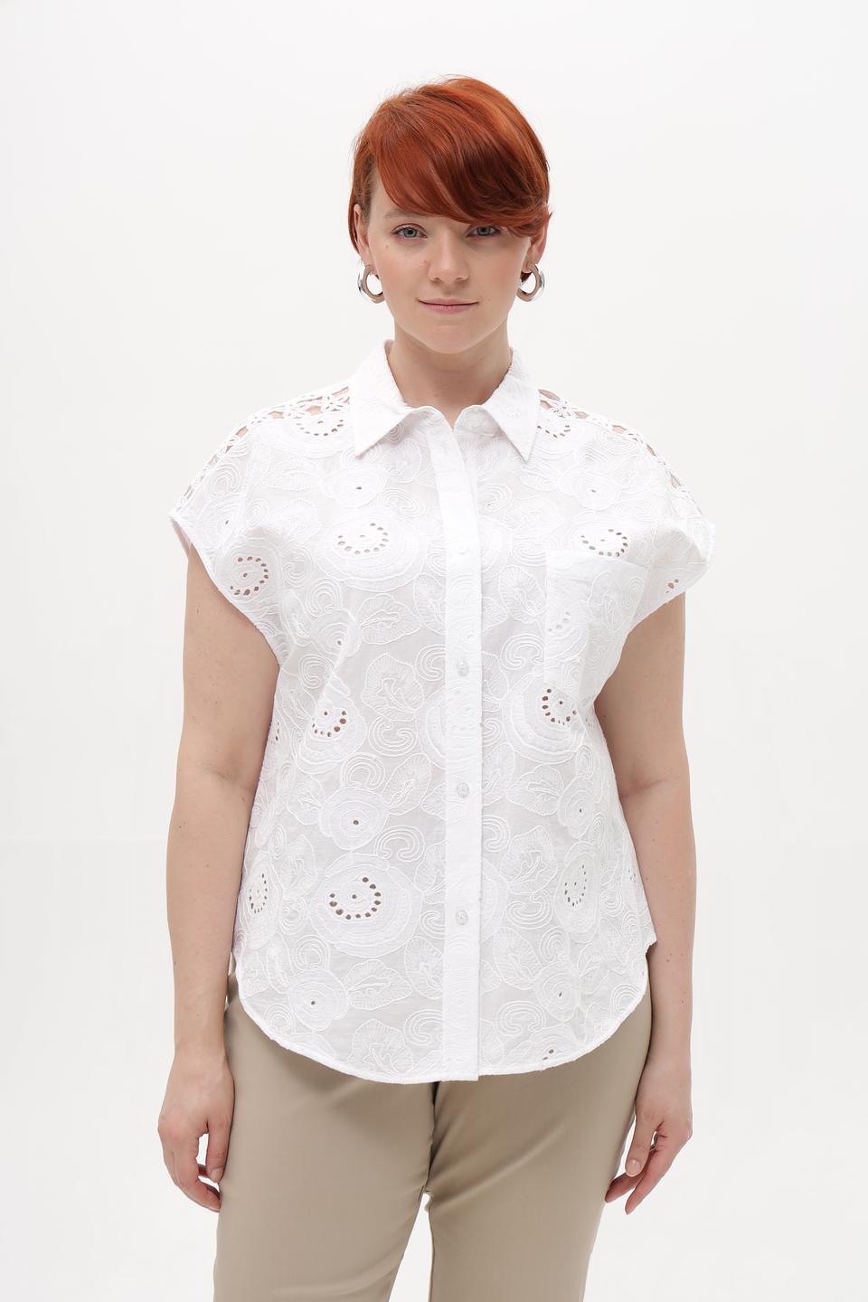 Блузка Marc Aurel с вышивкой