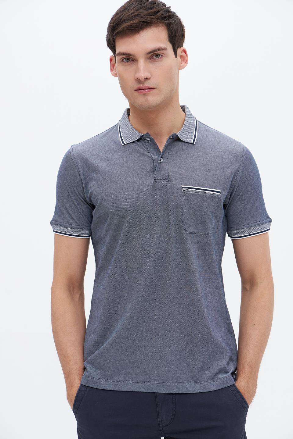 Поло Sea Barrier с контрастной отделкой