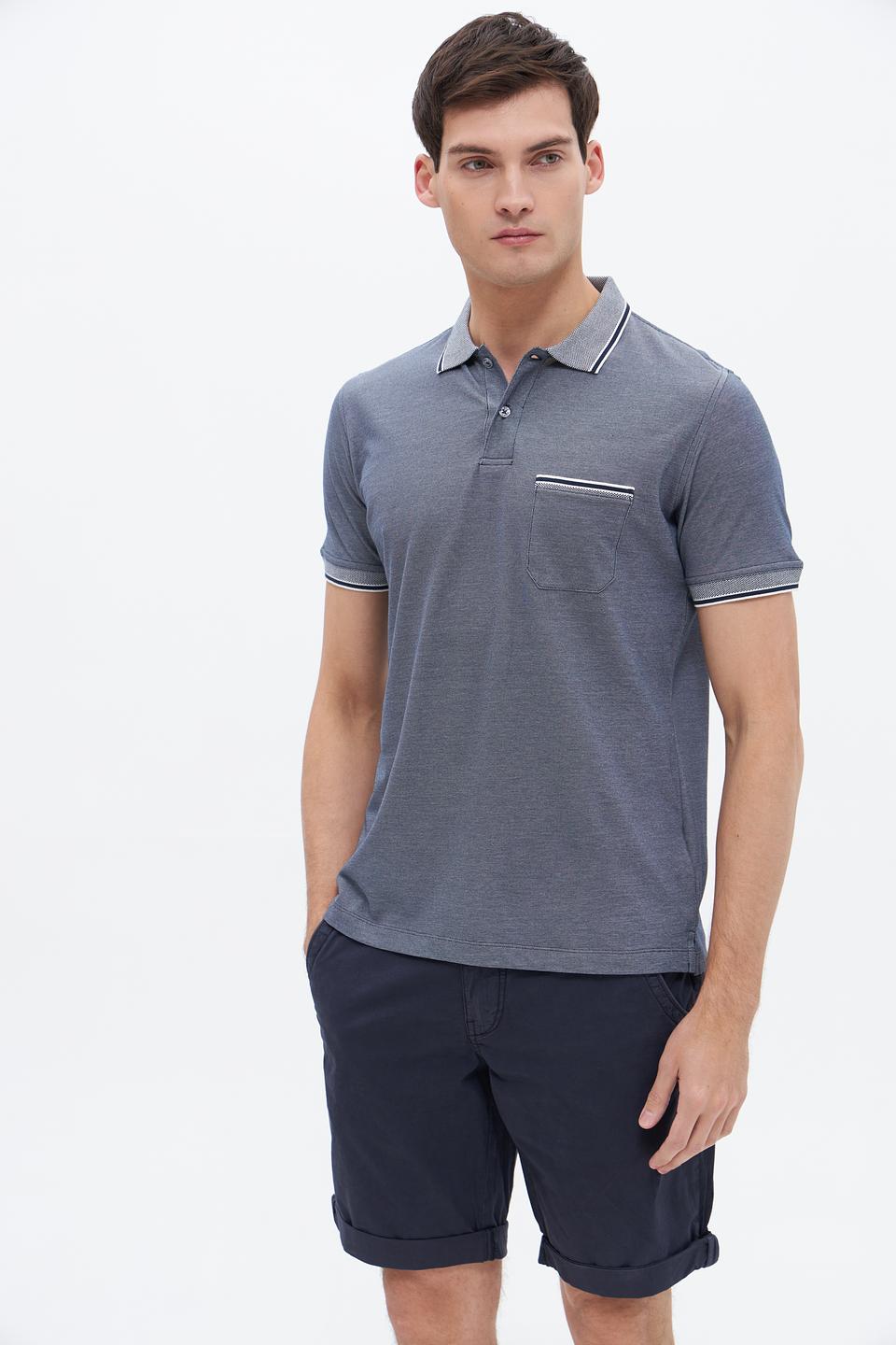 Поло Sea Barrier с контрастной отделкой