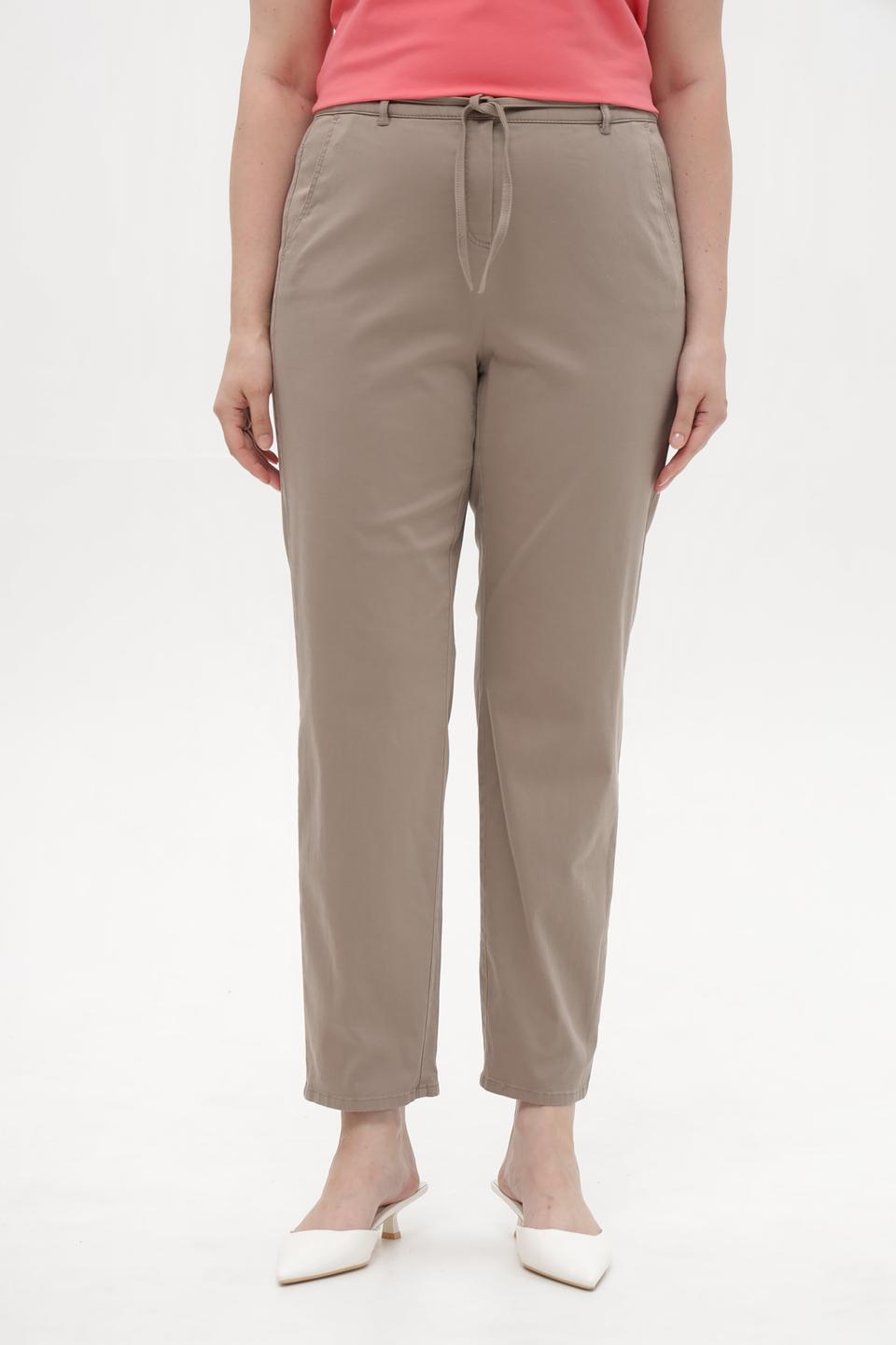 Брюки Frank Walder прямого кроя бежевые