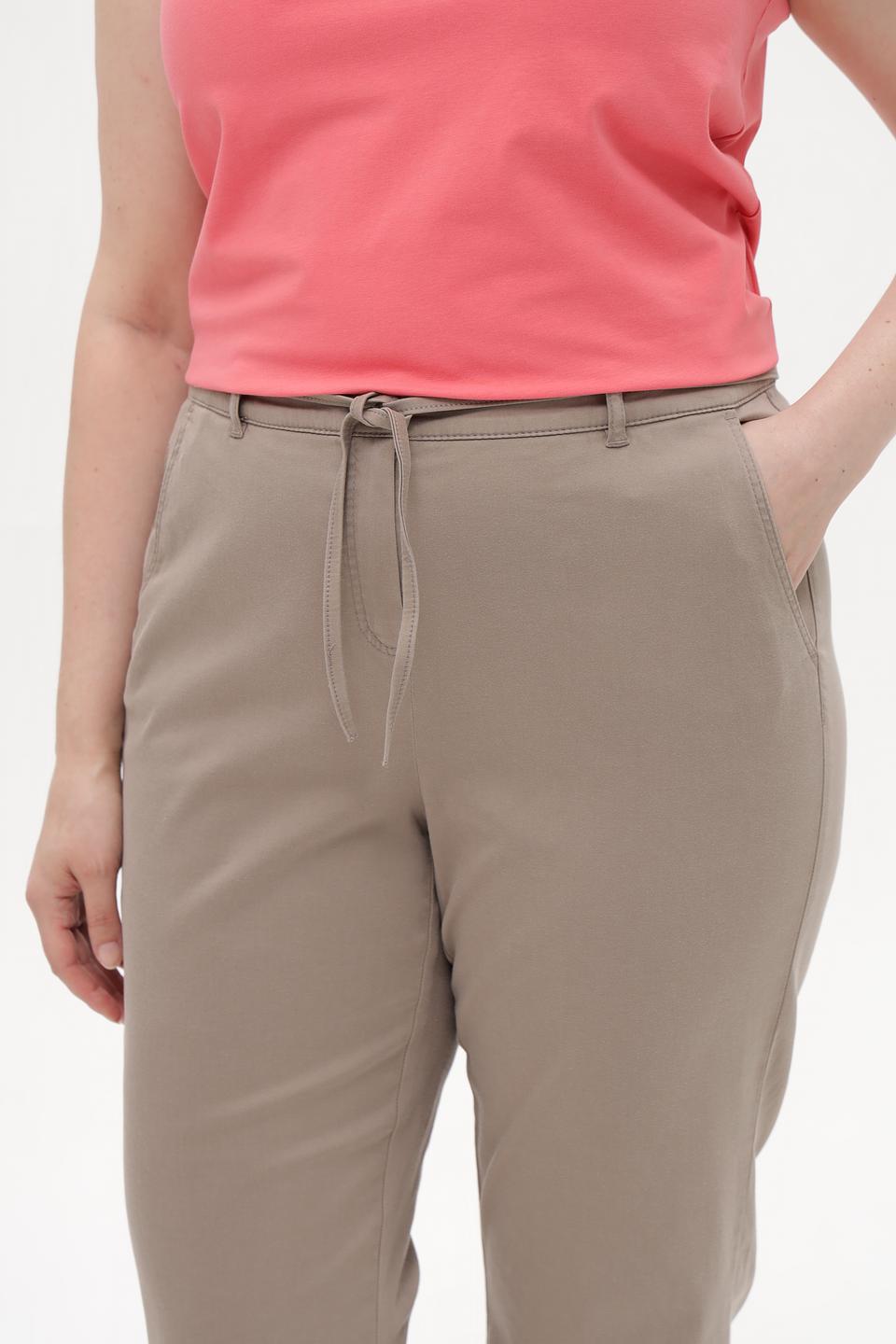 Брюки Frank Walder прямого кроя бежевые