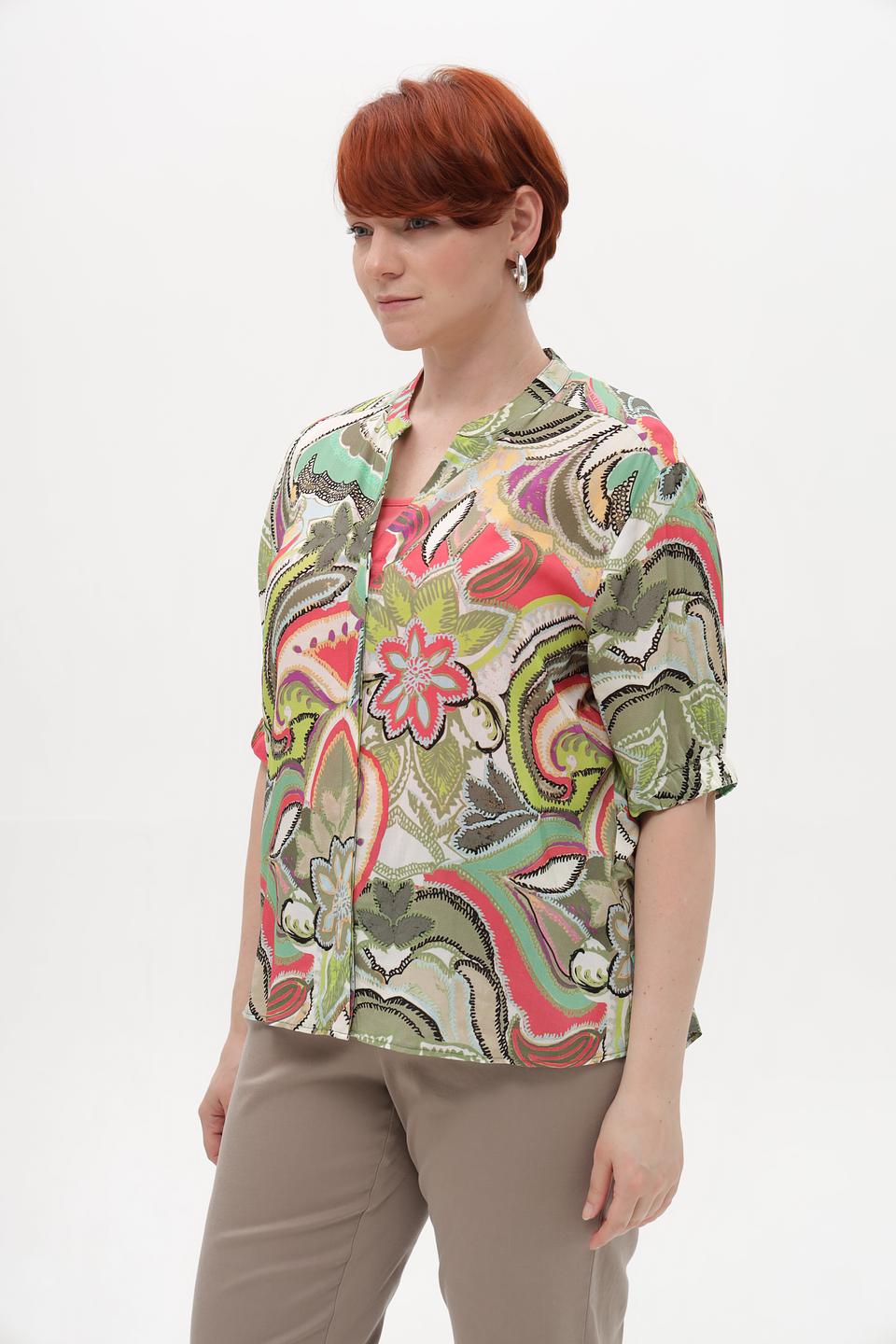 Блуза Bianca с цветочным принтом