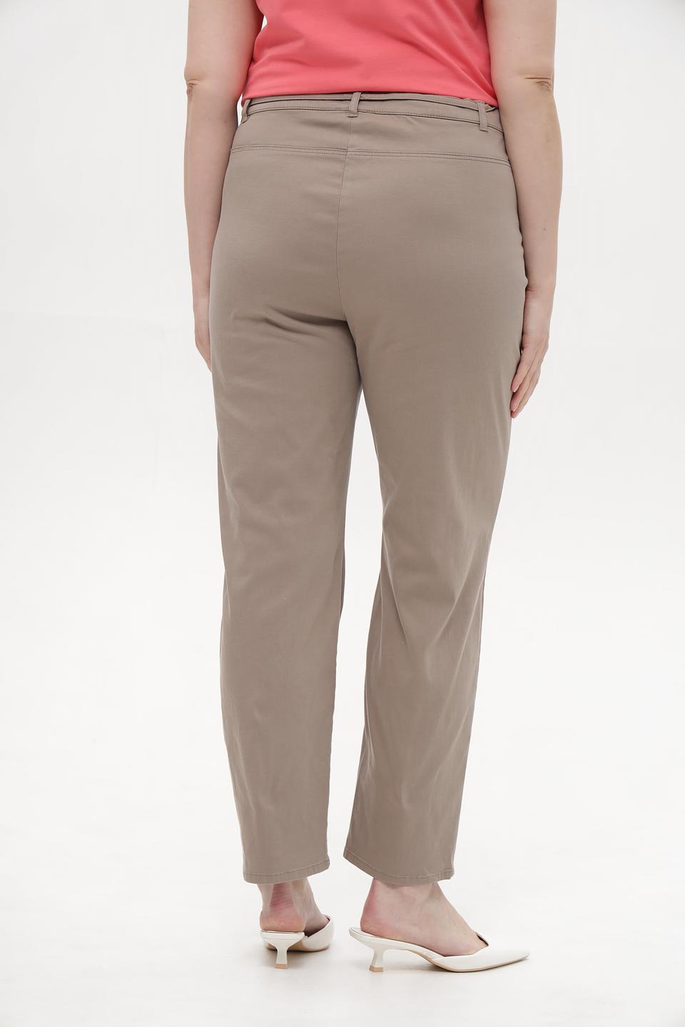 Брюки Frank Walder прямого кроя бежевые