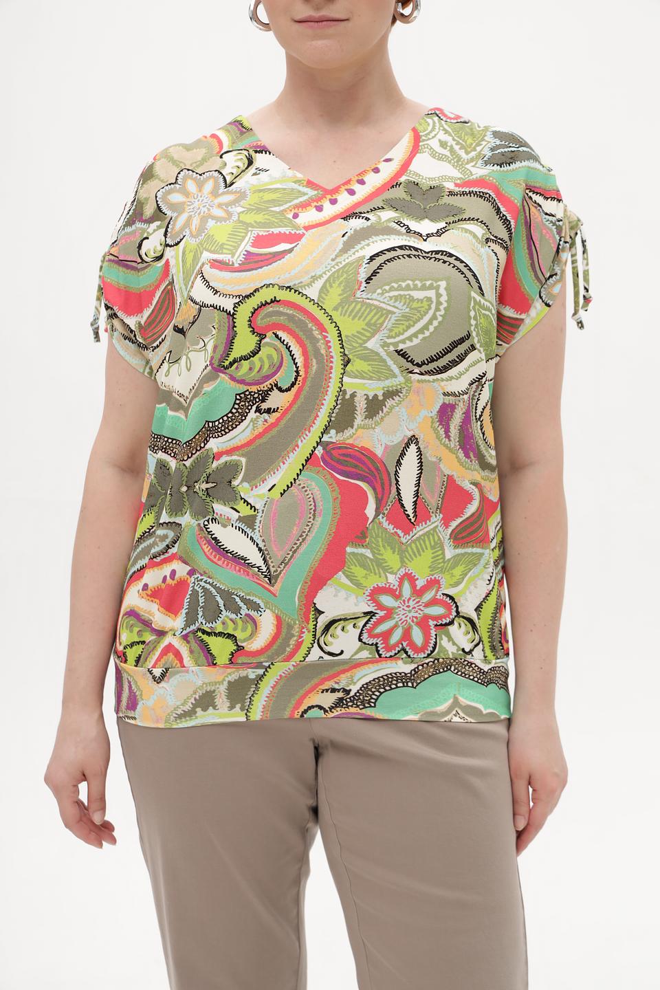 Блуза Bianca с цветочным принтом