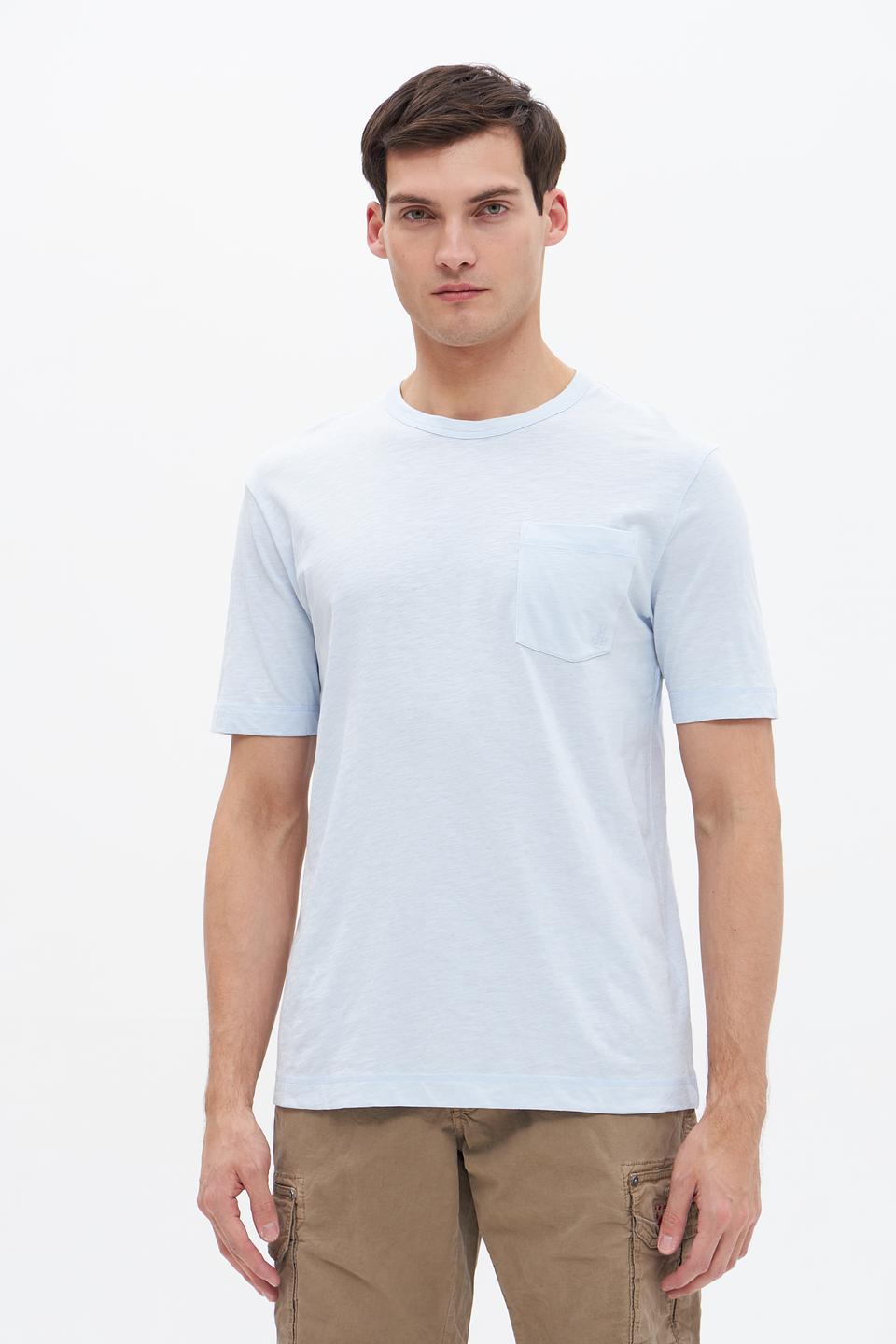 Футболка Marc O Polo голубая с карманом