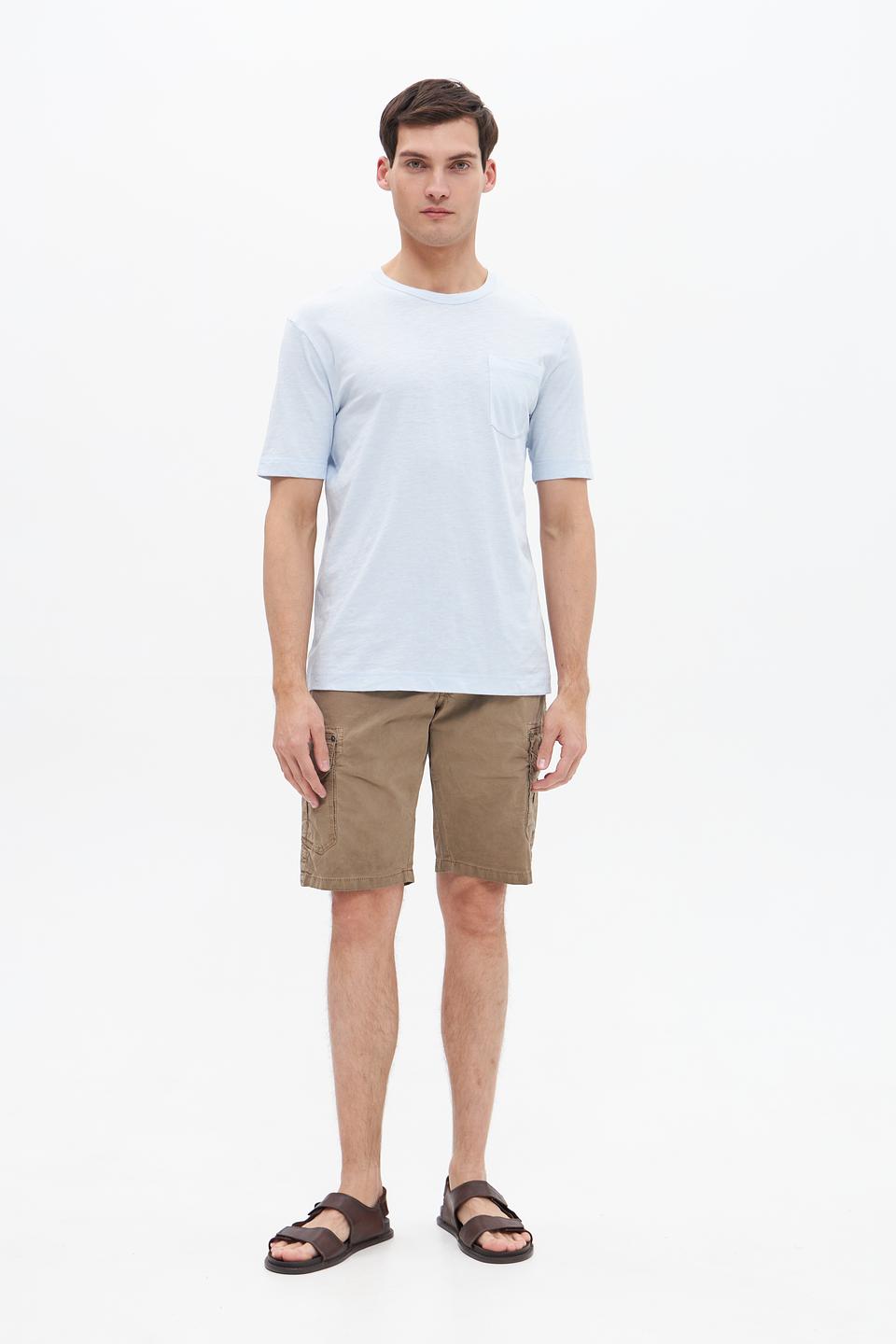 Футболка Marc O Polo голубая с карманом