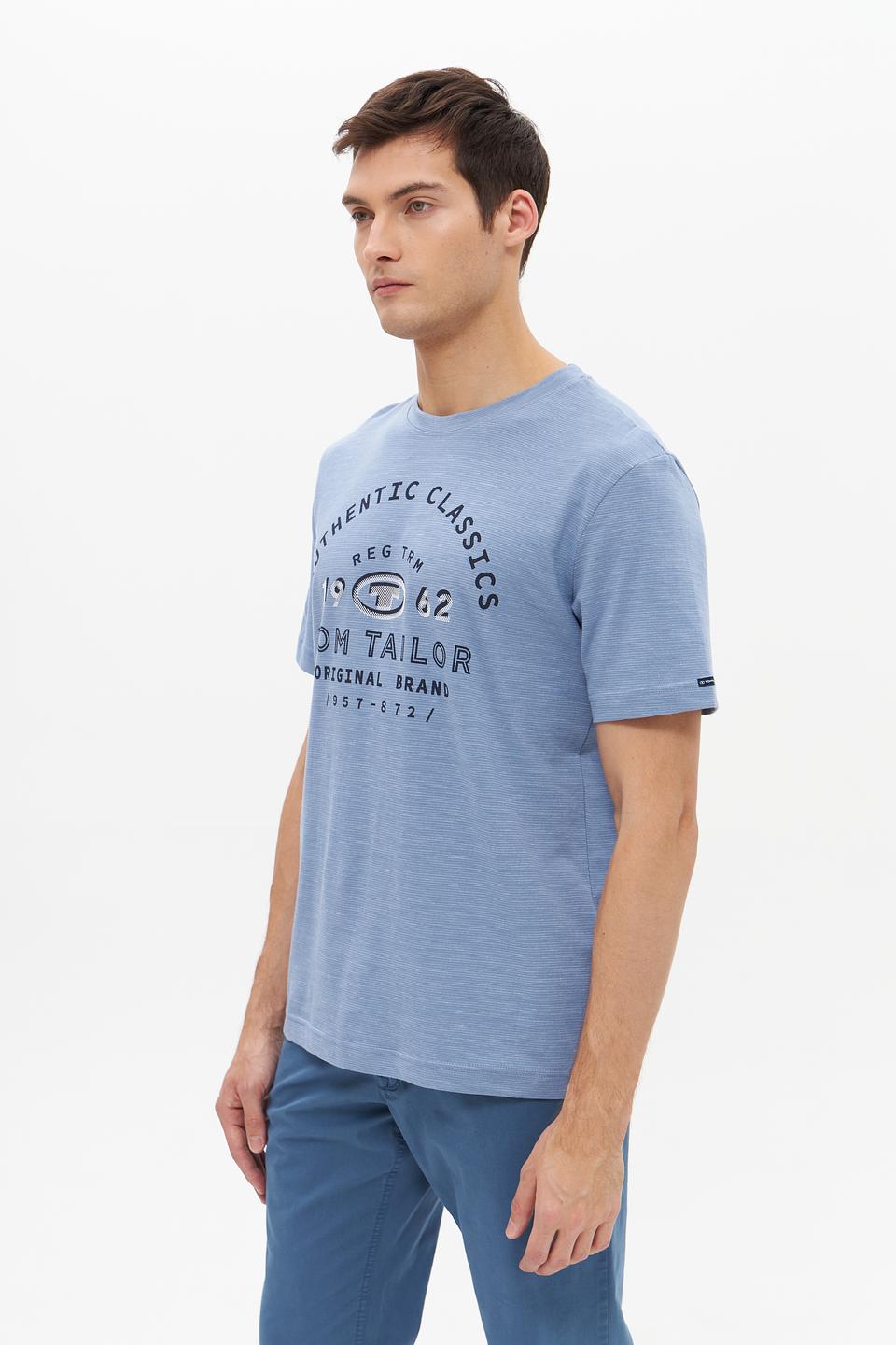 Футболка Tom Tailor Authentic Classics голубая