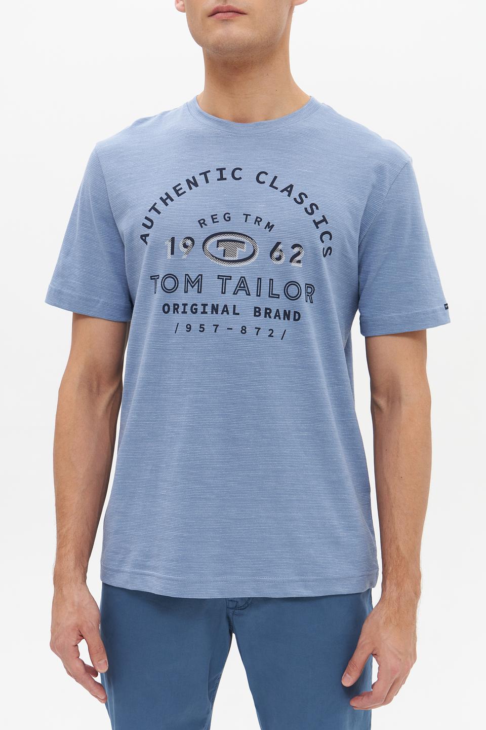 Футболка Tom Tailor Authentic Classics голубая