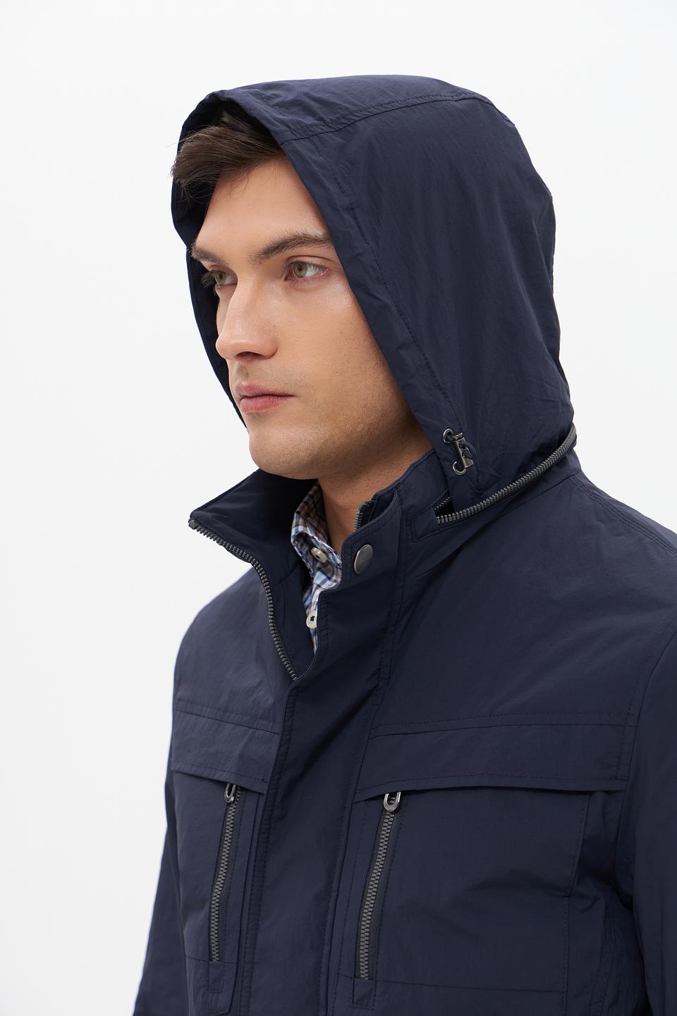 Куртка Bugatti синяя с капюшоном