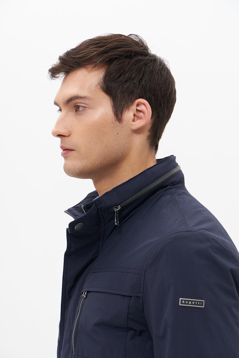 Куртка Bugatti синяя с капюшоном