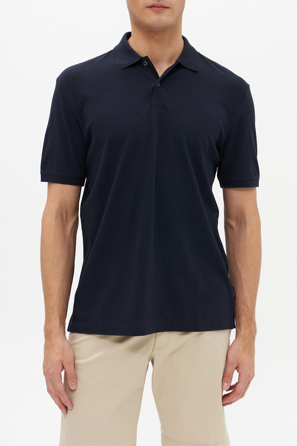 Поло Bugatti темно-синее