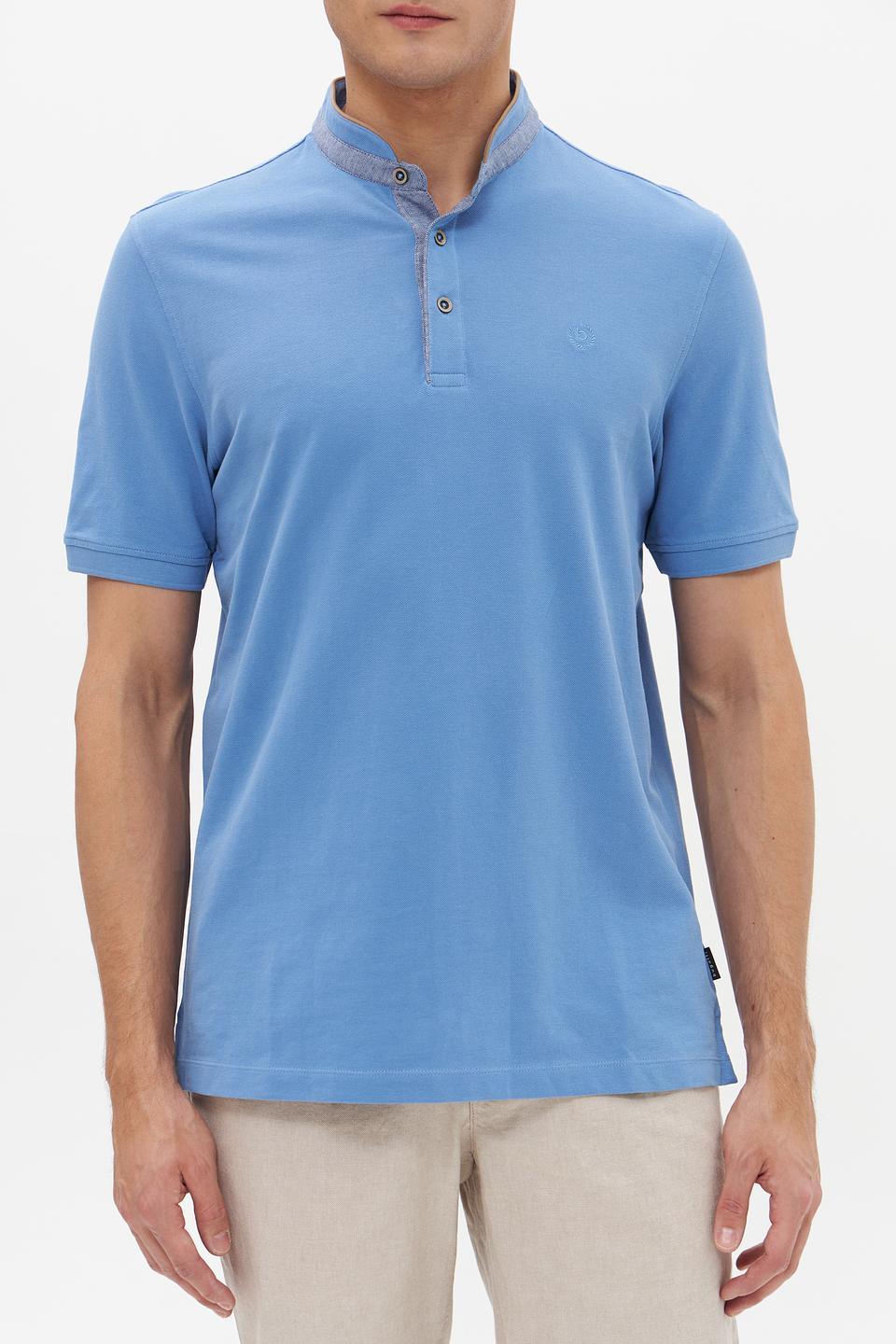 Поло Bugatti голубое