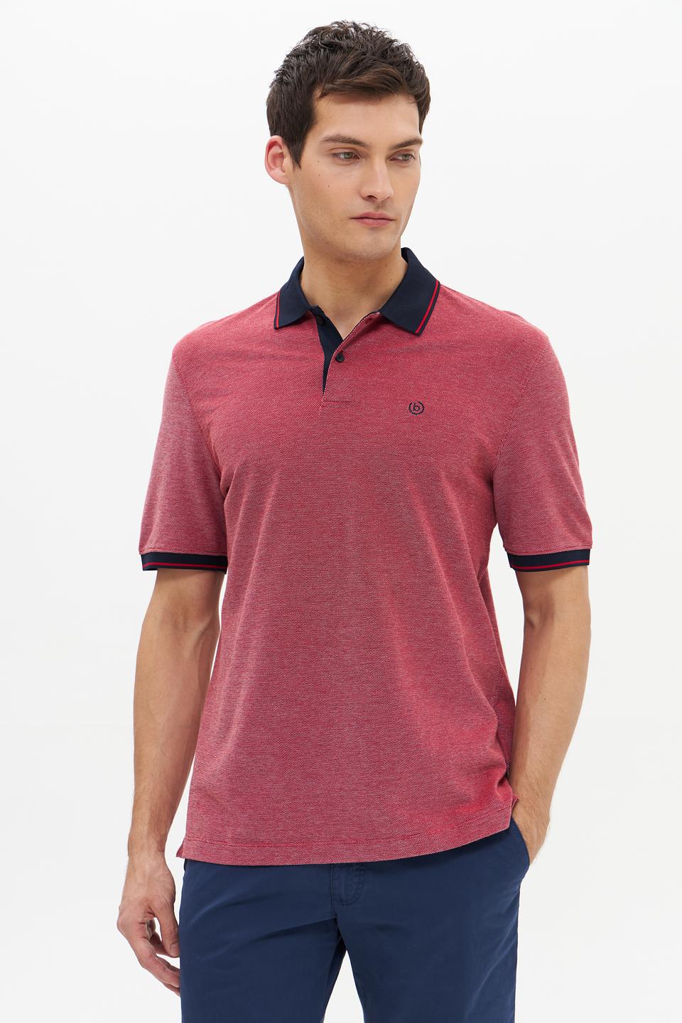 Поло Bugatti с контрастной отделкой