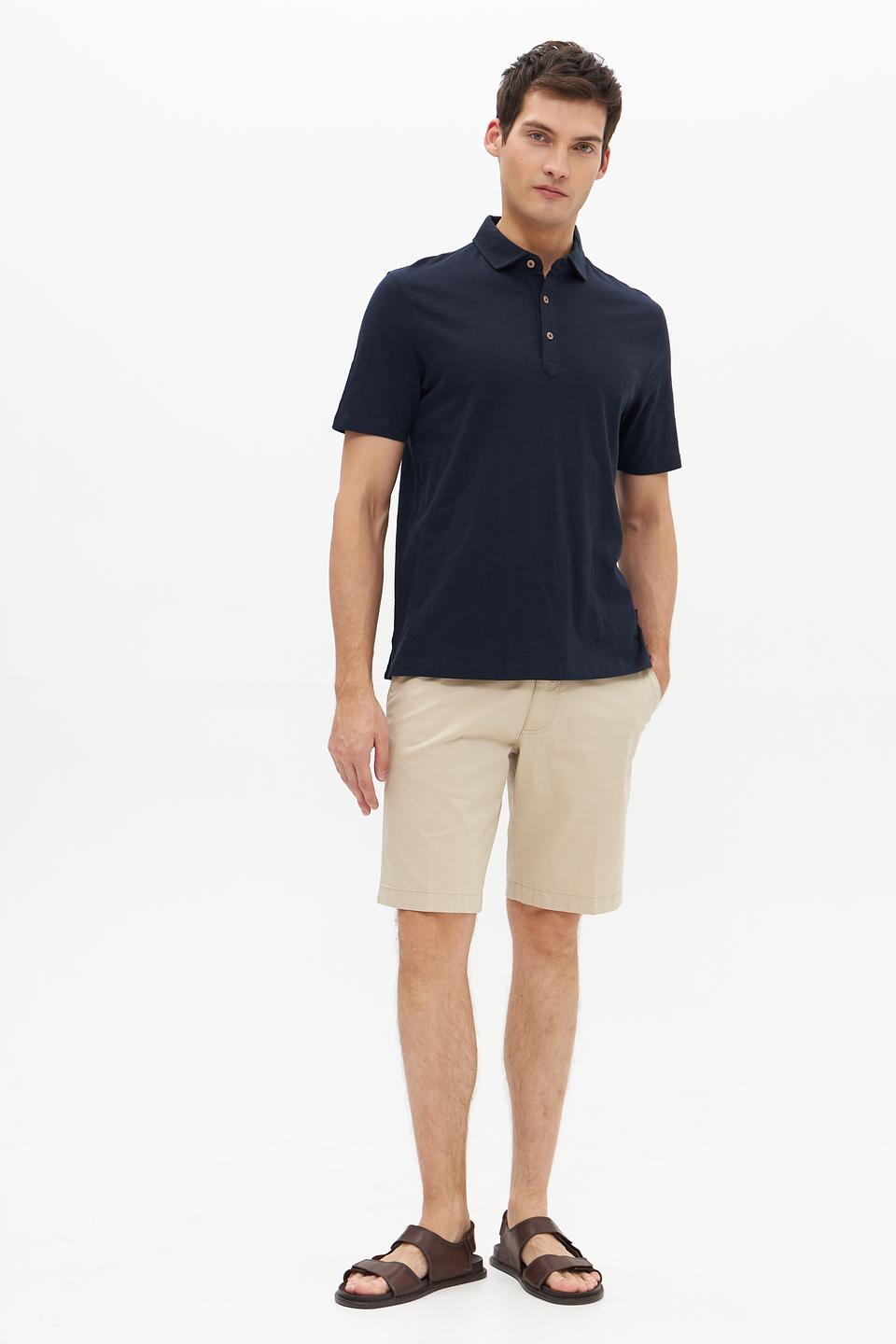 Поло Bugatti темно-синее