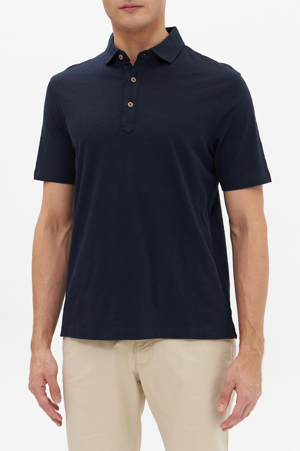 Поло Bugatti темно-синее