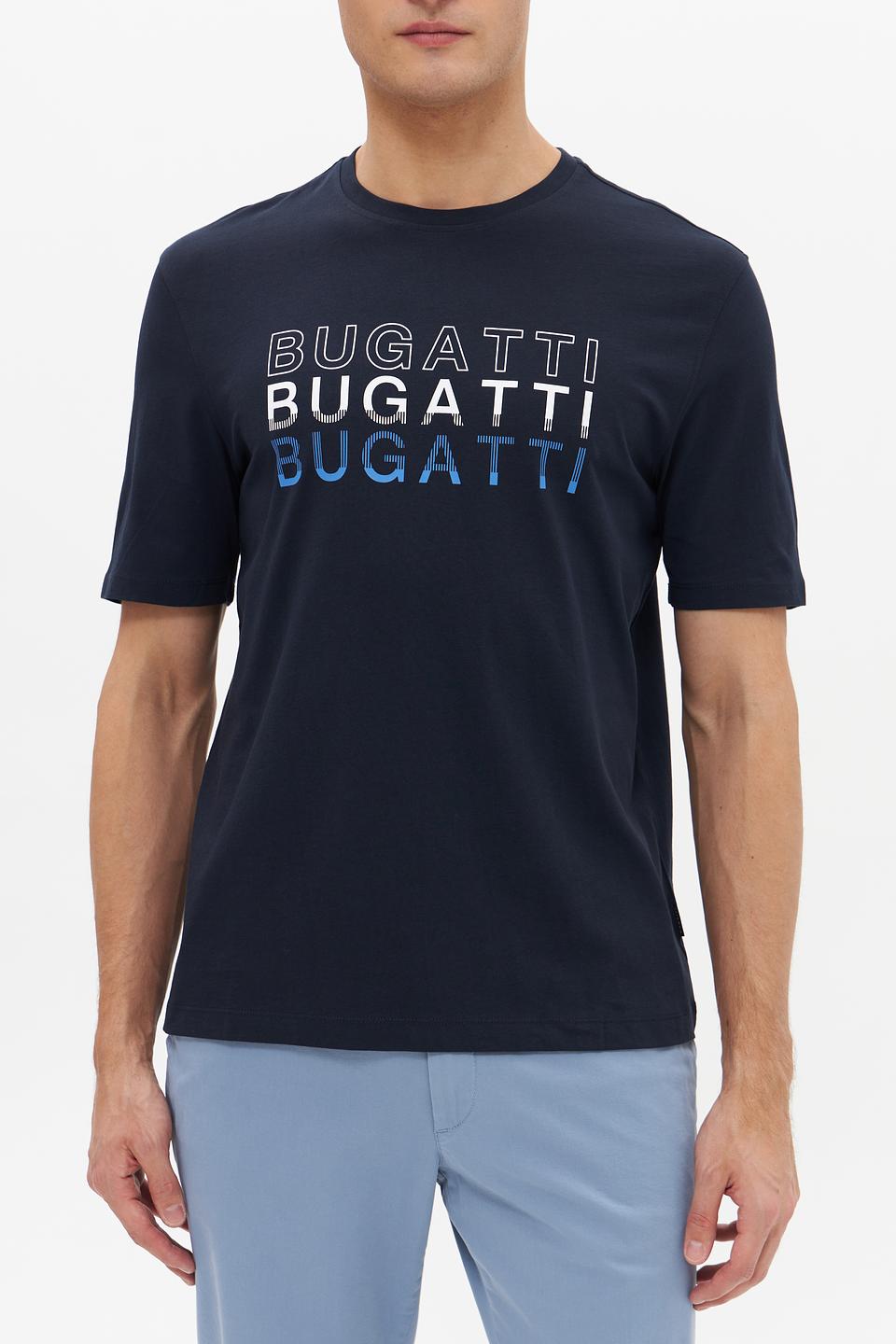 Футболка Bugatti логотип темно-синий