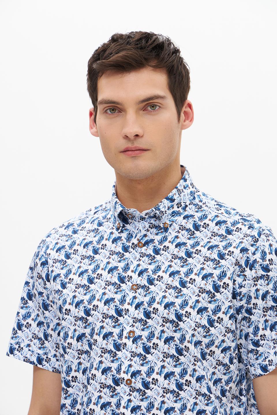 Рубашка кр-рукав Bugatti с принтом